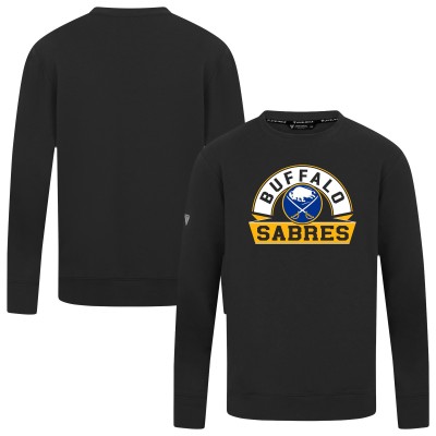 Buffalo Sabres Levelwear Black Mandate Banner Arch Pullover