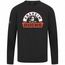 Anaheim Ducks Levelwear Black Mandate Banner Arch Pullover