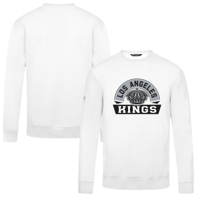 Los Angeles Kings Levelwear White Zane Banner Arch Pullover Sweatshirt