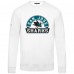 San Jose Sharks Levelwear White Zane Banner Arch Pullover Sweatshirt