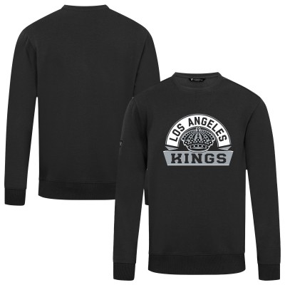 Los Angeles Kings Levelwear Black Zane Banner Arch Pullover Sweatshirt