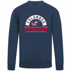 Columbus Blue Jackets Levelwear Navy Zane Banner Arch Pullover Sweatshirt