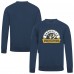 Nashville Predators Levelwear Navy Zane Banner Arch Pullover Sweatshirt