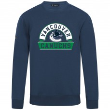 Vancouver Canucks Levelwear Navy Zane Banner Arch Pullover Sweatshirt