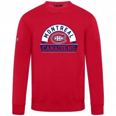 Montreal Canadiens Levelwear Red Zane Banner Arch Pullover Sweatshirt