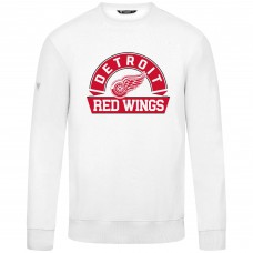 Detroit Red Wings Levelwear White Zane Banner Arch Pullover Sweatshirt