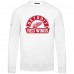 Detroit Red Wings Levelwear White Zane Banner Arch Pullover Sweatshirt