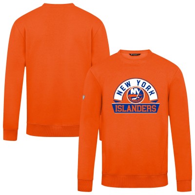 New York Islanders Levelwear Orange Zane Banner Arch Pullover Sweatshirt
