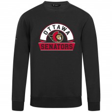 Ottawa Senators Levelwear Black Zane Banner Arch Pullover Sweatshirt