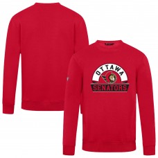 Ottawa Senators Levelwear Red Zane Banner Arch Pullover Sweatshirt
