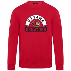 Ottawa Senators Levelwear Red Zane Banner Arch Pullover Sweatshirt