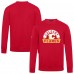 Calgary Flames Levelwear Red Zane Banner Arch Pullover Sweatshirt