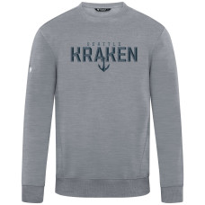 Seattle Kraken Levelwear Gray Zane Carve Pullover Sweatshirt