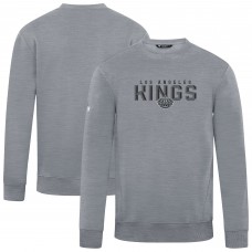 Los Angeles Kings Levelwear Gray Zane Carve Pullover Sweatshirt