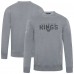 Los Angeles Kings Levelwear Gray Zane Carve Pullover Sweatshirt