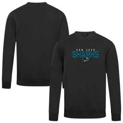 San Jose Sharks Levelwear Black Zane Carve Pullover Sweatshirt