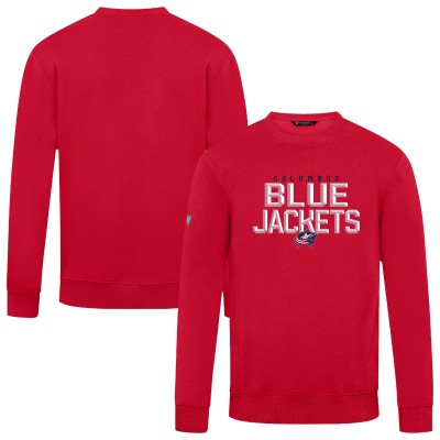 Columbus Blue Jackets Levelwear Red Zane Carve Pullover Sweatshirt