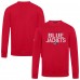 Columbus Blue Jackets Levelwear Red Zane Carve Pullover Sweatshirt