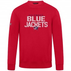Columbus Blue Jackets Levelwear Red Zane Carve Pullover Sweatshirt