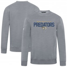 Nashville Predators Levelwear Gray Zane Carve Pullover Sweatshirt