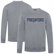 Nashville Predators Levelwear Gray Zane Carve Pullover Sweatshirt
