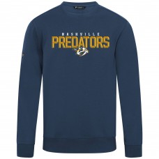 Nashville Predators Levelwear Navy Zane Carve Pullover Sweatshirt