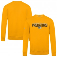 Nashville Predators Levelwear Gold Zane Carve Pullover Sweatshirt