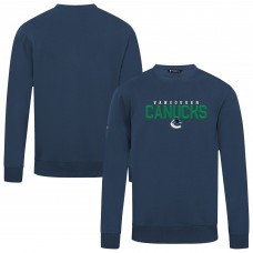 Vancouver Canucks Levelwear Navy Zane Carve Pullover Sweatshirt