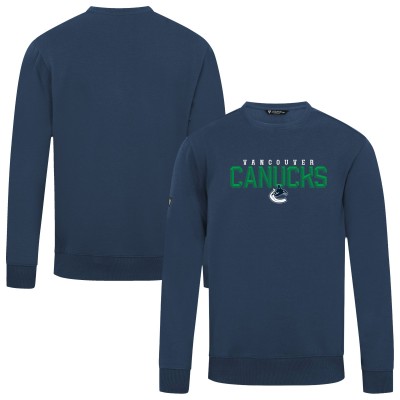 Vancouver Canucks Levelwear Navy Zane Carve Pullover Sweatshirt