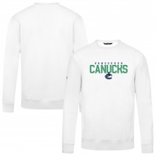 Vancouver Canucks Levelwear White Zane Carve Pullover Sweatshirt