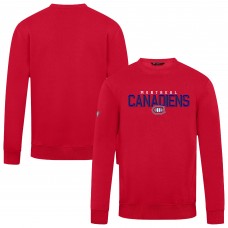 Montreal Canadiens Levelwear Red Zane Carve Pullover Sweatshirt