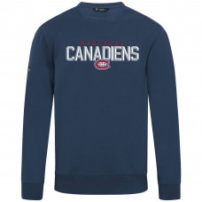 Montreal Canadiens Levelwear Navy Zane Carve Pullover Sweatshirt
