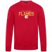 Calgary Flames Levelwear Red Zane Carve Pullover Sweatshirt