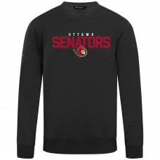 Ottawa Senators Levelwear Black Zane Carve Pullover Sweatshirt