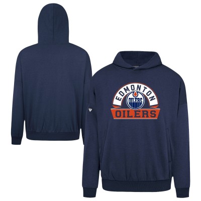 Толстовка Edmonton Oilers Levelwear Navy Contact Banner Arch