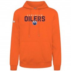 Edmonton Oilers Levelwear Orange Podium Carve Pullover Hoodie