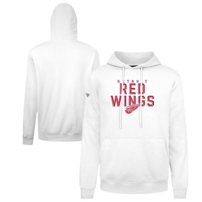 Detroit Red Wings Levelwear White Podium Carve Pullover Hoodie