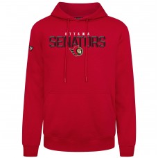 Ottawa Senators Levelwear Red Podium Carve Pullover Hoodie