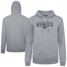 Los Angeles Kings Levelwear Gray Podium Carve Pullover Hoodie