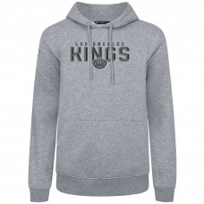 Los Angeles Kings Levelwear Gray Podium Carve Pullover Hoodie