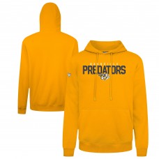 Nashville Predators Levelwear Gold Podium Carve Pullover Hoodie