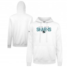 San Jose Sharks Levelwear White Podium Carve Pullover Hoodie San Jose Sharks Levelwear White Podium Carve Pullover Hoodie