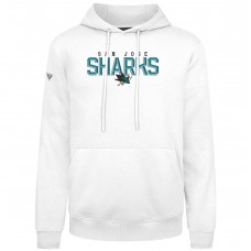San Jose Sharks Levelwear White Podium Carve Pullover Hoodie San Jose Sharks Levelwear White Podium Carve Pullover Hoodie