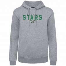Dallas Stars Levelwear Gray Podium Carve Pullover Hoodie