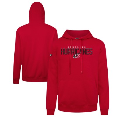 Carolina Hurricanes Levelwear Red Podium Carve Pullover Hoodie