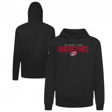 Carolina Hurricanes Levelwear Black Podium Carve Pullover Hoodie