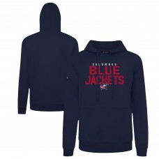Columbus Blue Jackets Levelwear Navy Podium Carve Pullover Hoodie