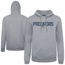 Nashville Predators Levelwear Gray Podium Carve Pullover Hoodie