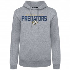 Nashville Predators Levelwear Gray Podium Carve Pullover Hoodie
