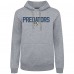 Nashville Predators Levelwear Gray Podium Carve Pullover Hoodie